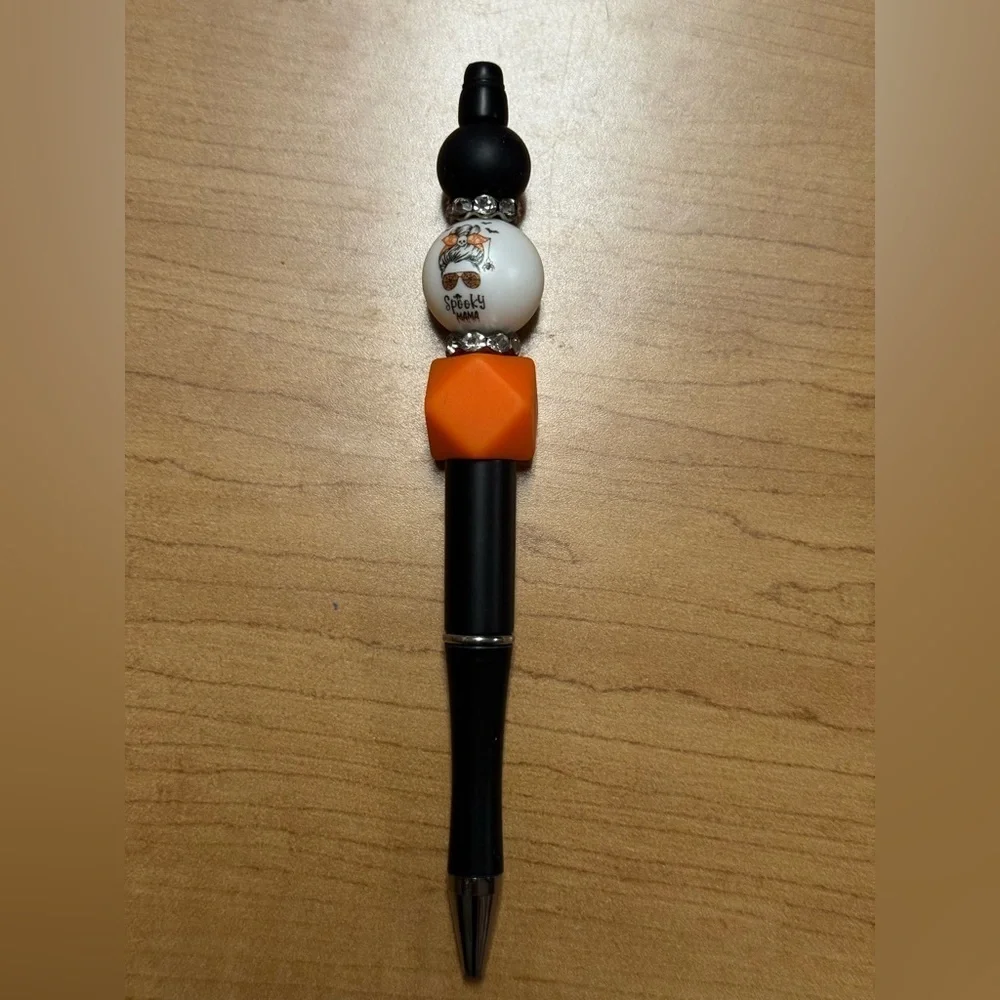 Spooky Mama Beaded Pen
